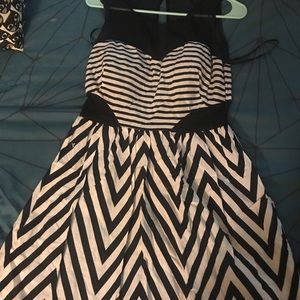 Black and white dress